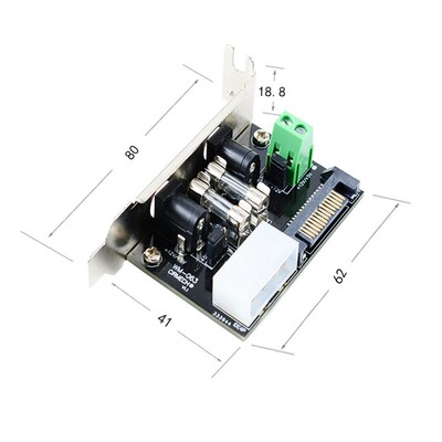 电脑ATX电源引出板机箱外接直流挡板12V5V可选送一拖四线