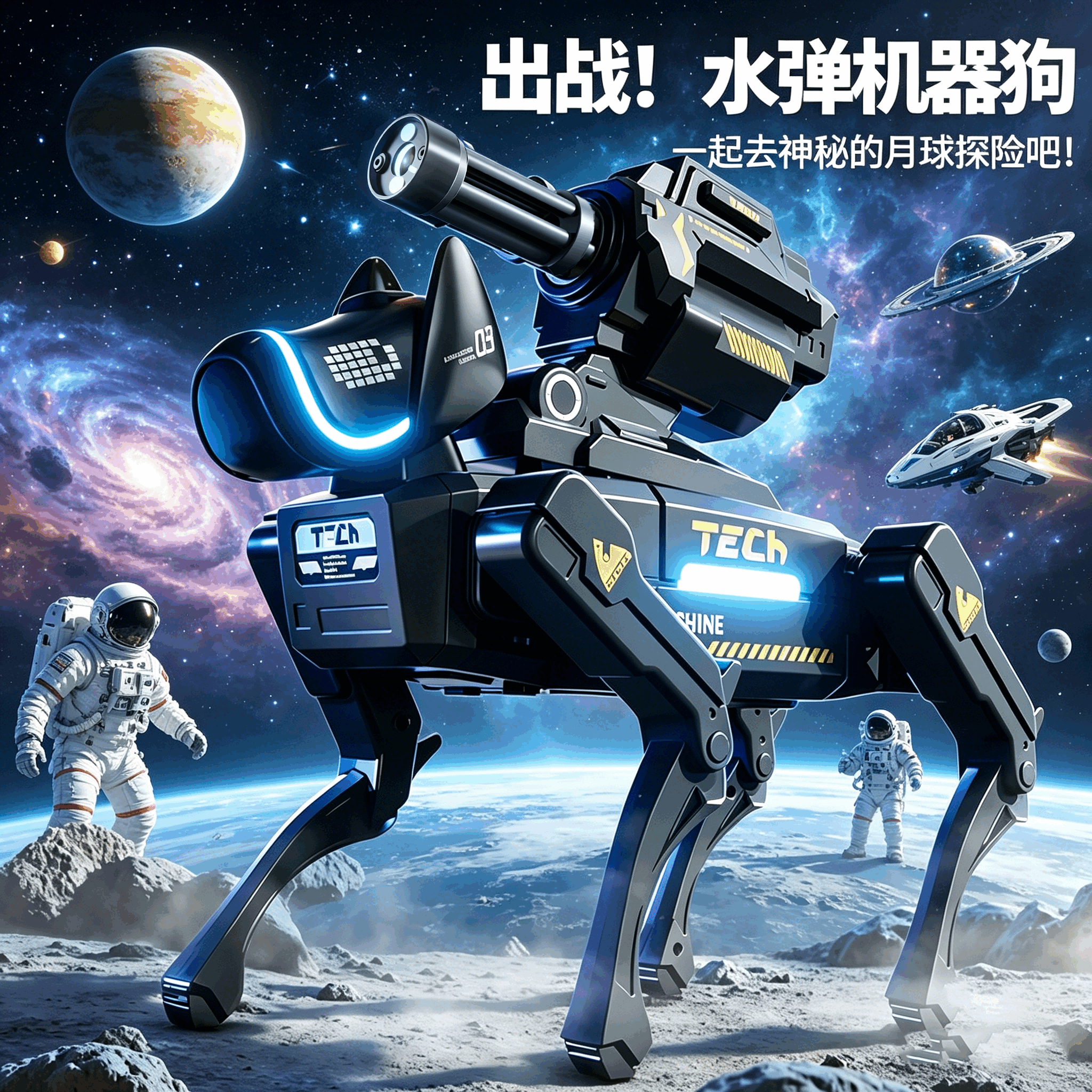 AI智能益智铁蛋机器狗男孩生日礼物早教遥控编程手机机械儿童玩具