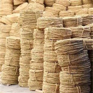 稻草绳子  园艺工艺防护草绳子  装饰防寒  包扎树木土球移栽保暖