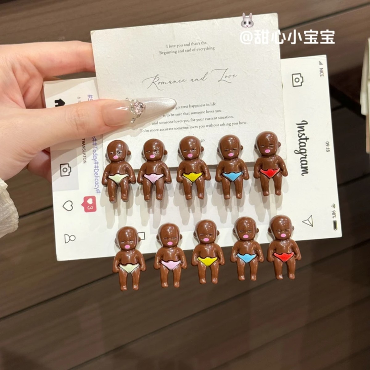 搞怪黑人宝宝娜塔莎鸭嘴夹网红个性ins小众迷你可爱刘海夹侧边夹