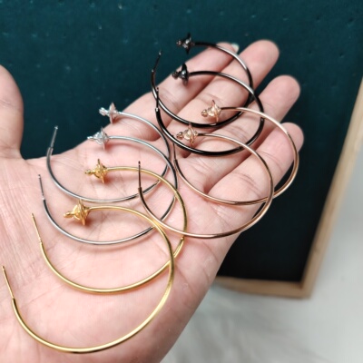 《现货秒发》土星大号ROSEMARY耳钉轻奢小众设计感高级耳环耳饰