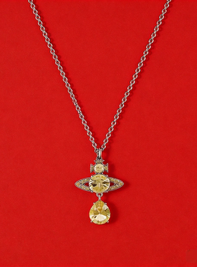 《现货秒发》土星人鱼之泪项链女高级感轻奢小众颈联