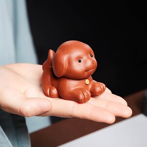 紫砂茶宠狗摆件精品可养茶桌茶台小摆件茶玩功夫茶具茶道配件家用