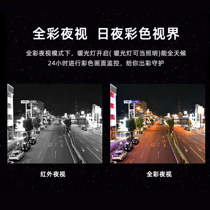 大华网络200-800万高清摄影头红外全彩夜视室外家用监控摄像头