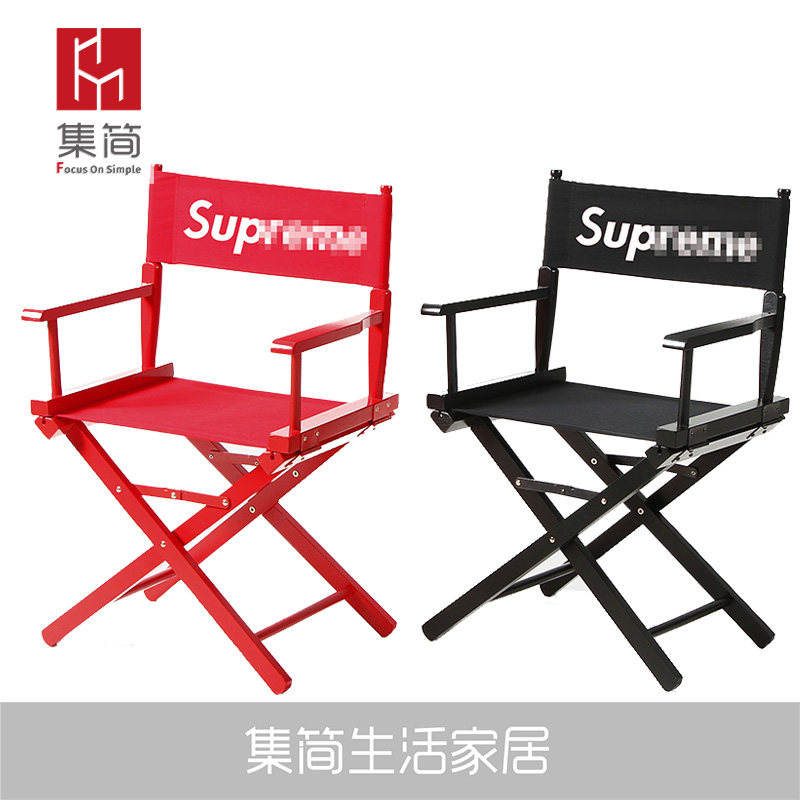 实木导演椅折叠帆布椅吧台椅靠背办公休闲椅化妆椅钓鱼椅沙滩椅子