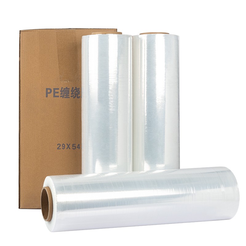 pe缠绕膜商用大卷工业保鲜膜物流打包膜轮胎塑料保护膜拉伸膜