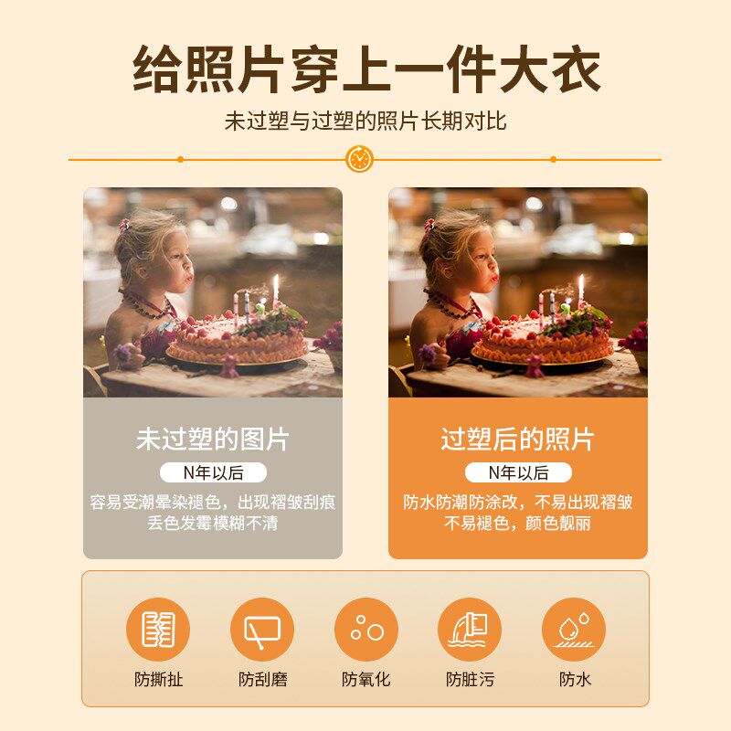 众叶塑封机办公家用a4压膜机相片过胶机照片塑膜过塑机3寸5寸6寸7