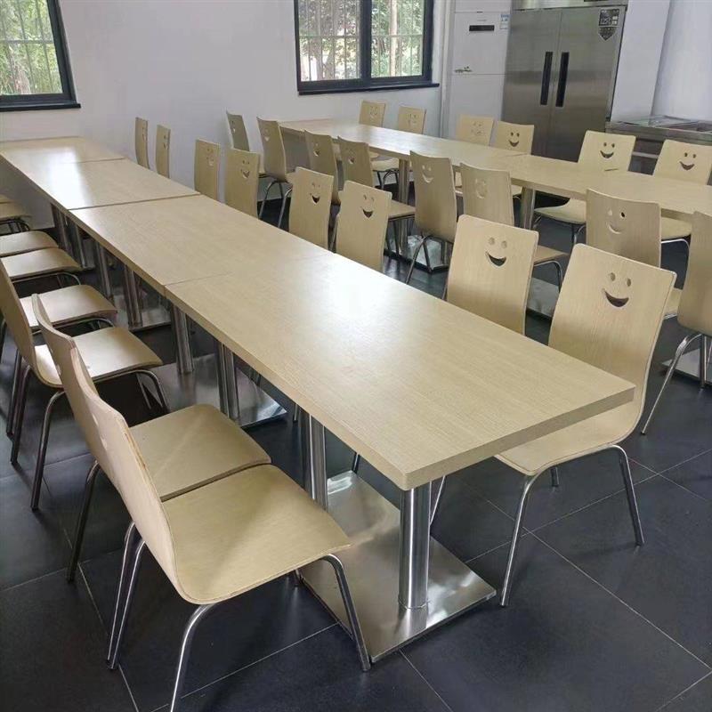 食堂桌椅早餐快餐桌椅组合小吃店奶茶店汉堡店饭店桌子椅子