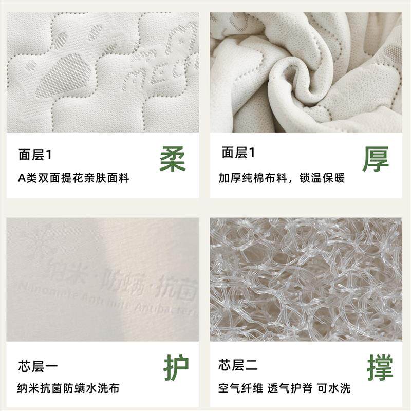 噜喵喵婴儿床垫4d空气纤维新生儿童宝宝幼儿园可定制拼接3d可拆洗
