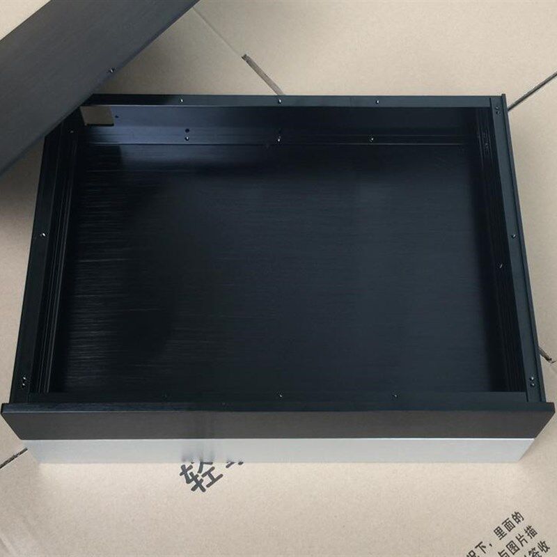 全铝合金前级机箱铝机壳 DAC铝外壳 功放机箱 430X70*300
