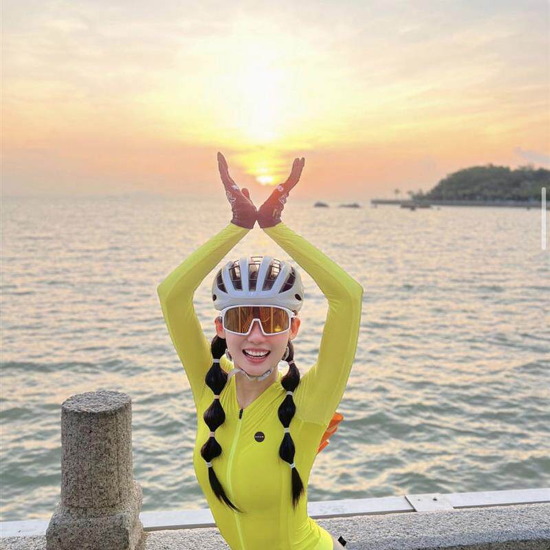 2026春夏季女款长袖速干骑行服公路车自行车单车上衣防晒透气