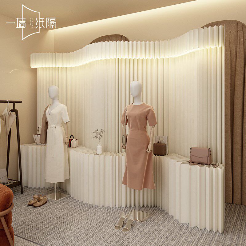 屏风隔断客厅玄关简易自装隔断墙纸墙美容院展会背景墙可折叠假墙
