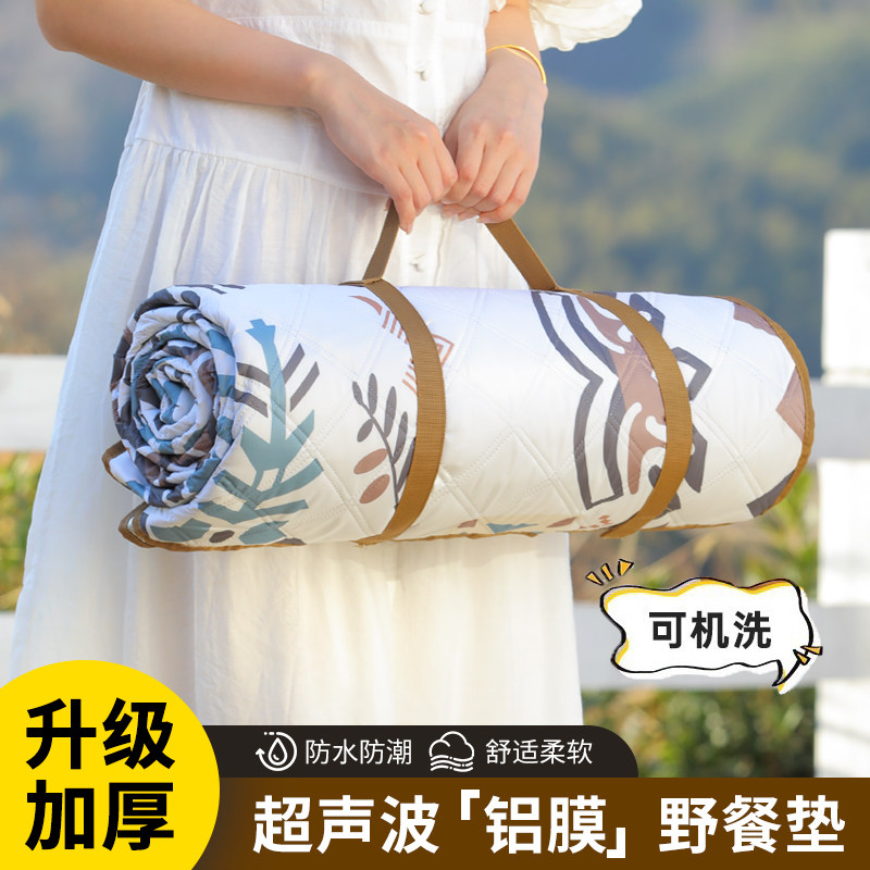 野餐垫防潮布加厚民族风户外露营地垫野外防水帐篷郊游草坪垫子