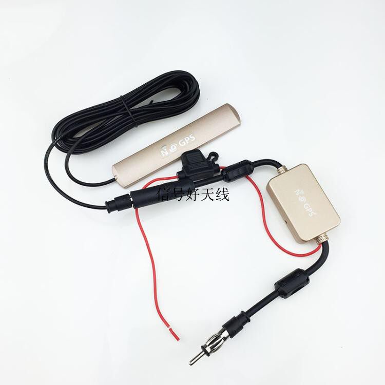 车载贴片收音机短波天线改装导航仪FM增强信号汽车家用有源放大器
