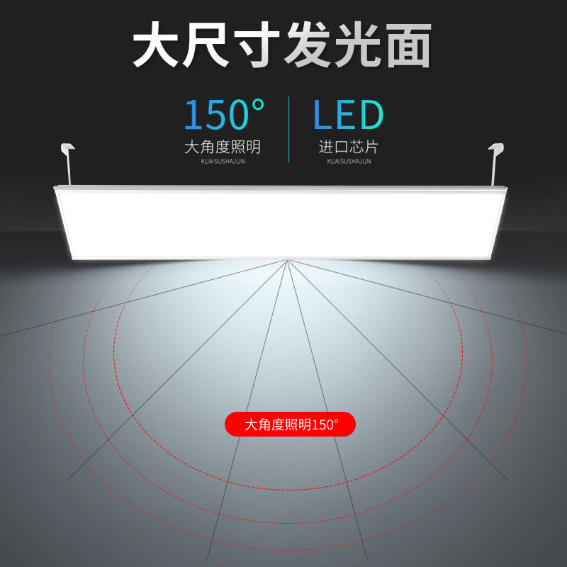 led防眩目羽毛球馆专用灯网球侧排灯乒乓球室灯篮球馆照明灯300W