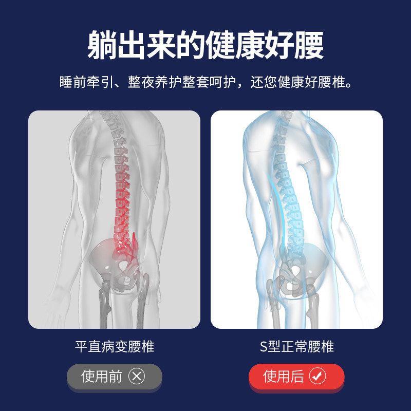 腰椎腰痛睡觉垫腰枕睡眠床上腰间盘突出腰垫孕妇腰靠支撑硬护腰枕
