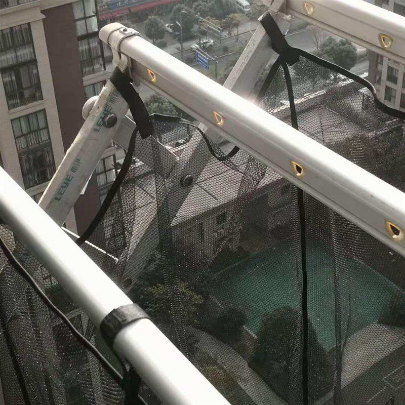 伸缩晾衣架网兜高层防掉网防风吹掉落晾衣器护衣袋