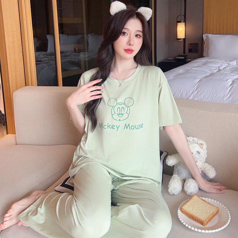 孕妇夏季短袖长裤睡衣怀孕期可调节莫代尔薄款产后哺乳月子服套装