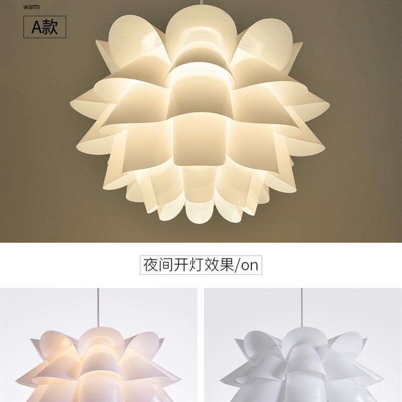 简约北欧创意百合莲花吊灯餐厅卧室客厅书房过道阳台怡家荷花吊灯