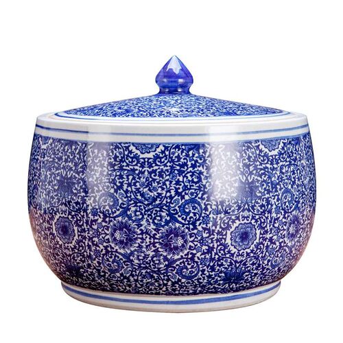 陶瓷米缸米桶咸菜鸭蛋酱菜腌菜坛子装油罐水缸20斤30斤10带盖家用