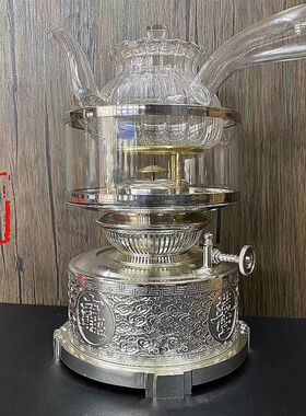 空气灯精品复古茶灯 煮茶煤油灯煮水铜茶炉 中式功夫茶明火铜茶器