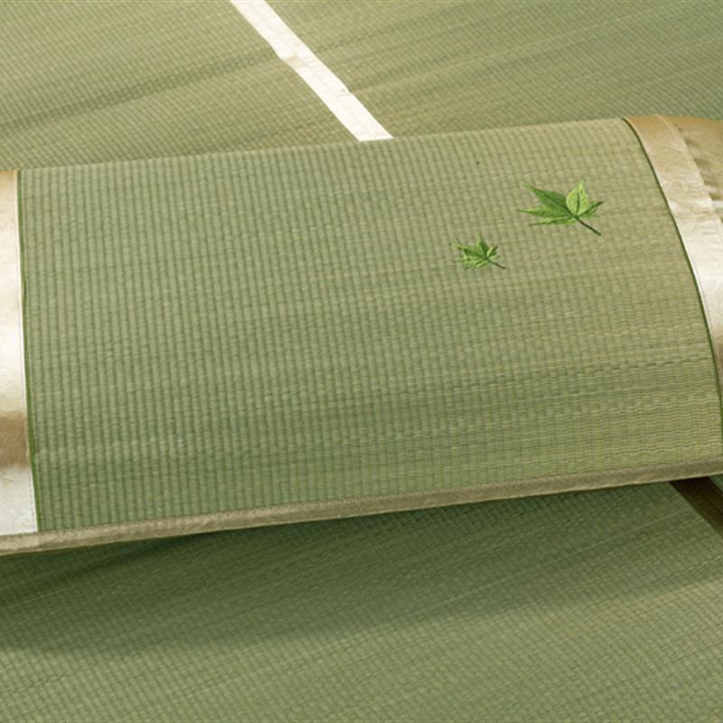 包邮 华升草席折叠席蔺草海绵草席凉席子单人双人席三件套1.5 1.8