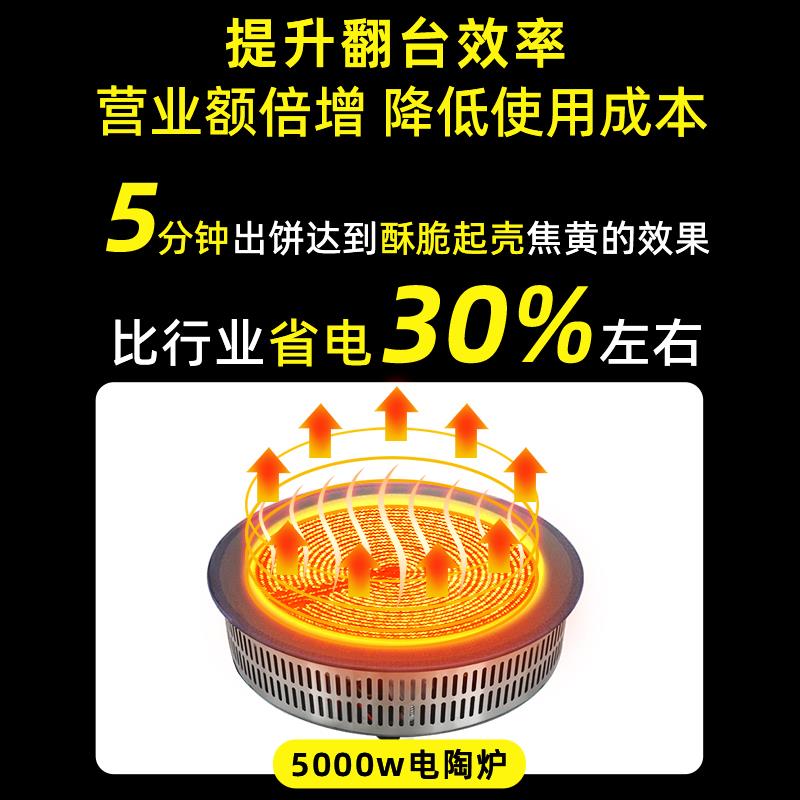 饭店铁锅炖灶台桌商用高档岩板火锅桌烧电陶炉柴火鸡地锅鸡专用灶