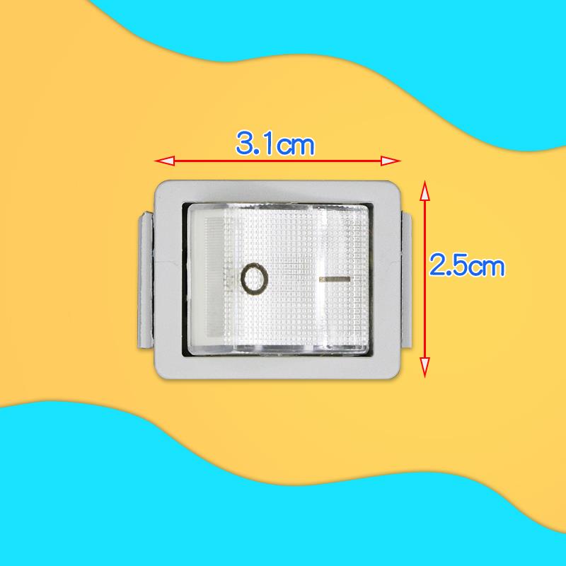 宏彰多功能电炒锅电锅开关按钮配件三插脚多星电热锅通用船型开关