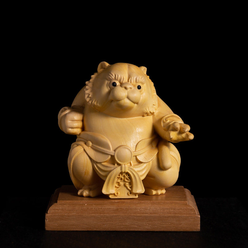木雕十二生肖手把件工艺品鼠牛虎兔龙蛇马羊猴鸡狗猪黄杨木12摆件
