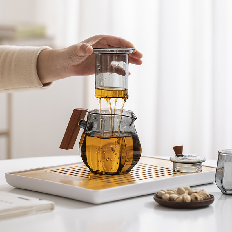 小清新玻璃茶壶茶杯功夫茶具套装家用简约高温沏茶器电陶炉泡茶壶