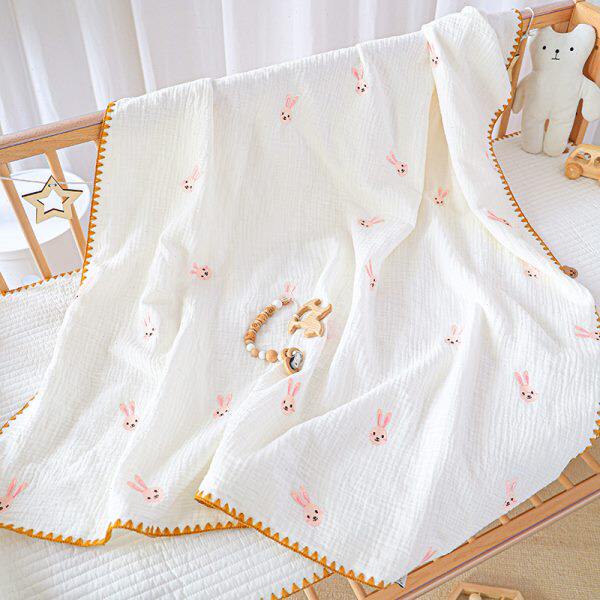 豆豆毯婴儿夏季纯棉纱布宝宝盖毯新生儿童春秋 a类四季空调薄被子