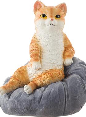 慧心巧聚摆件橘猫可爱桌面装饰品办公室小摆设创意女孩生日礼物