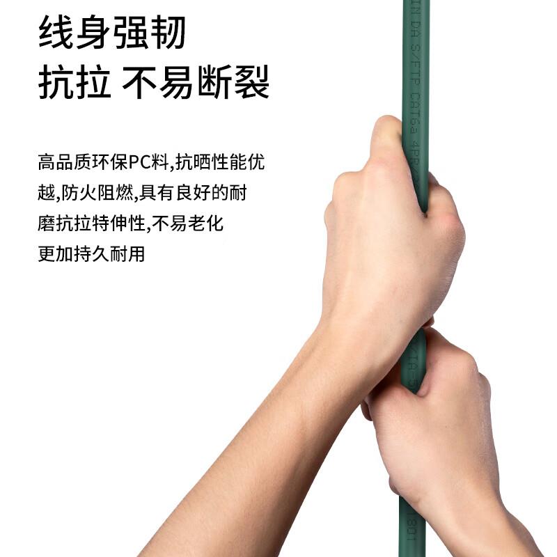 博扬 高柔相机工业网线 8针X型M12转RJ45 8米千兆工业拖链电缆GI