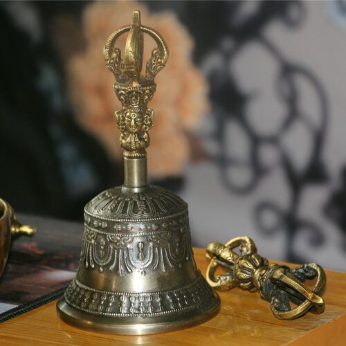 金刚铃杵西藏民族乐器尼泊尔手工纯铜九五股摇铃法铃碰钟降魔法铃