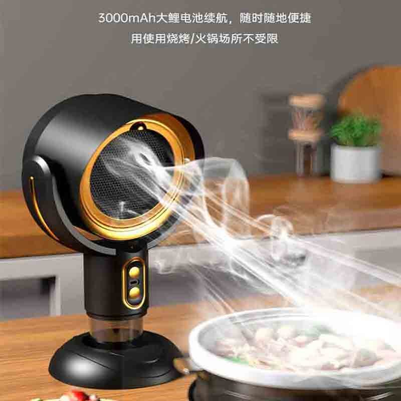 桌面抽油烟机小型家用迷你大吸力火锅烧烤烟雾排烟机移动便携吸烟