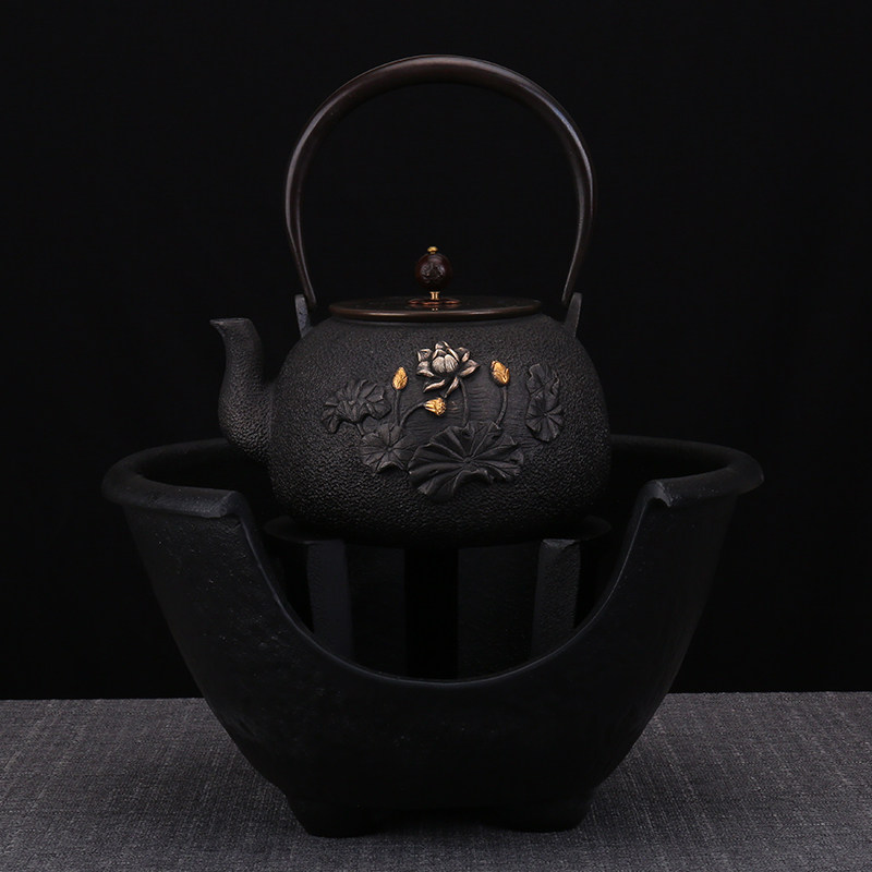 茶道火钵铸铁炭火炉老式火坛铁壶烧水炭炉功夫茶风炉户外烧烤火炉