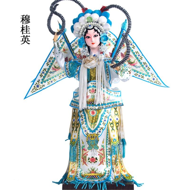 北京绢人娃娃京剧人偶 特色中国摆件品 家居饰品 脸谱摆设礼品