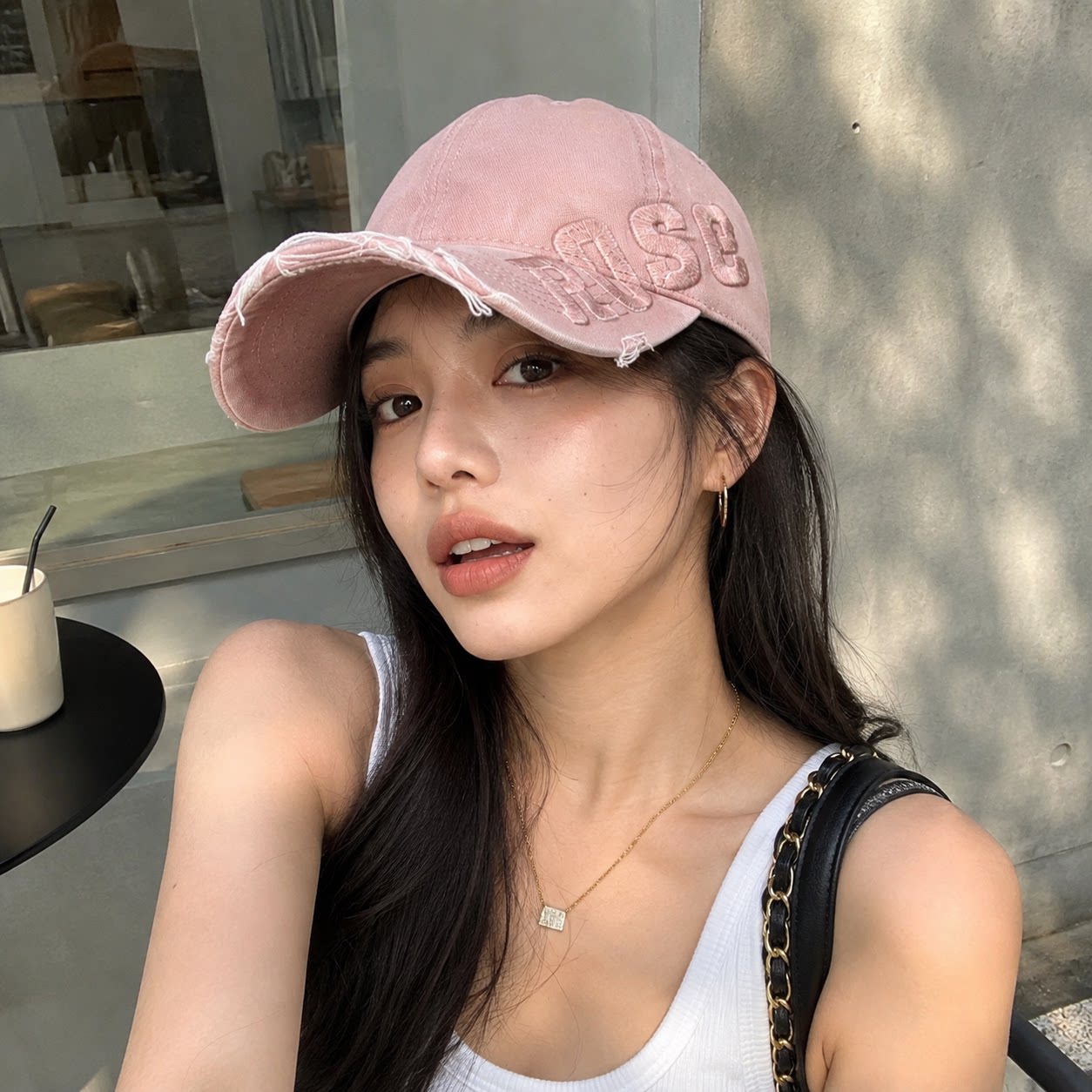 韩系宽檐大头围显脸小棒球帽女图片