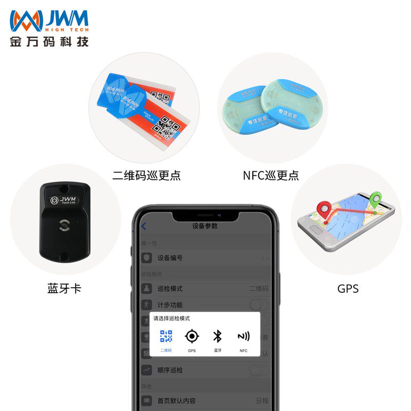 金万码手机巡更app巡检二维码巡更NFC巡检移动巡检 可定制开发