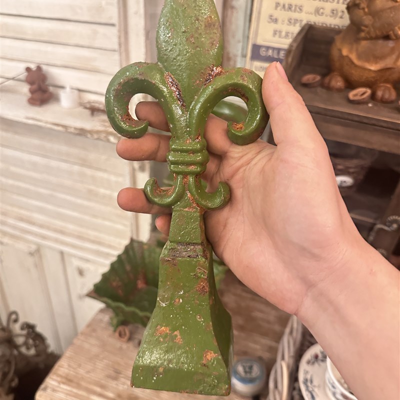 铸铁鸢尾花摆件花园装饰杂货复古做旧摄影道具拍摄背景