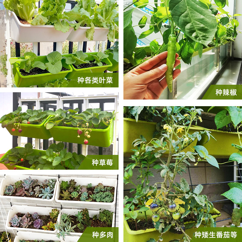 2022新款阳台种菜移动花架带轮多层种植蔬菜种草莓花盆架子套装