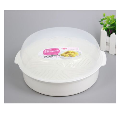 微波炉内用蒸馒头包子器皿厨房用品大号蒸鱼热饭专用蒸笼圆形蒸屉