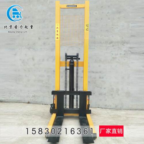 叉车手动液压半电动叉车半吨1吨2吨3吨升降车叉车搬运车
