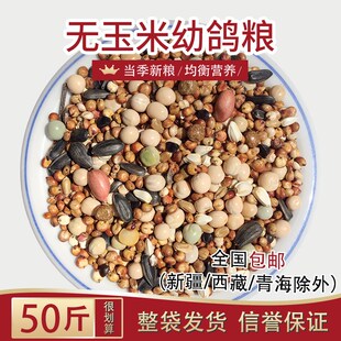 美顿宝无玉米鸽粮50斤鸟食鸡鸭肉成赛鸽斑鸠信鸽饲料保健砂沙营养