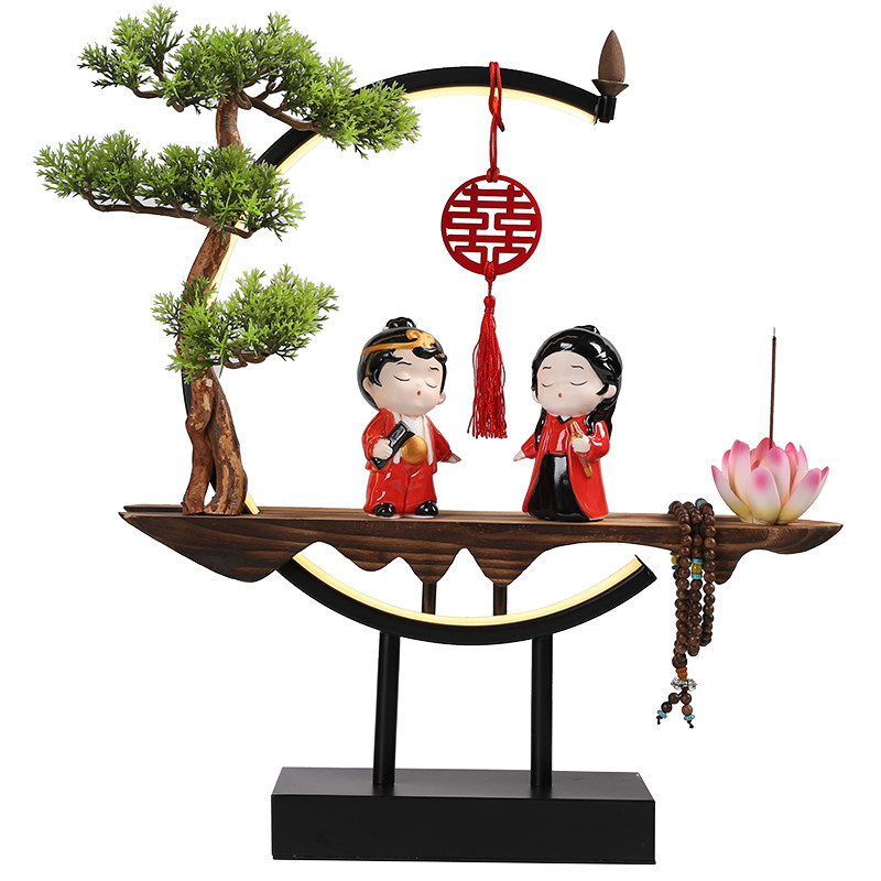 结婚新婚礼物创意家居桌面装饰品送新人新娘闺蜜情侣纪念日摆件