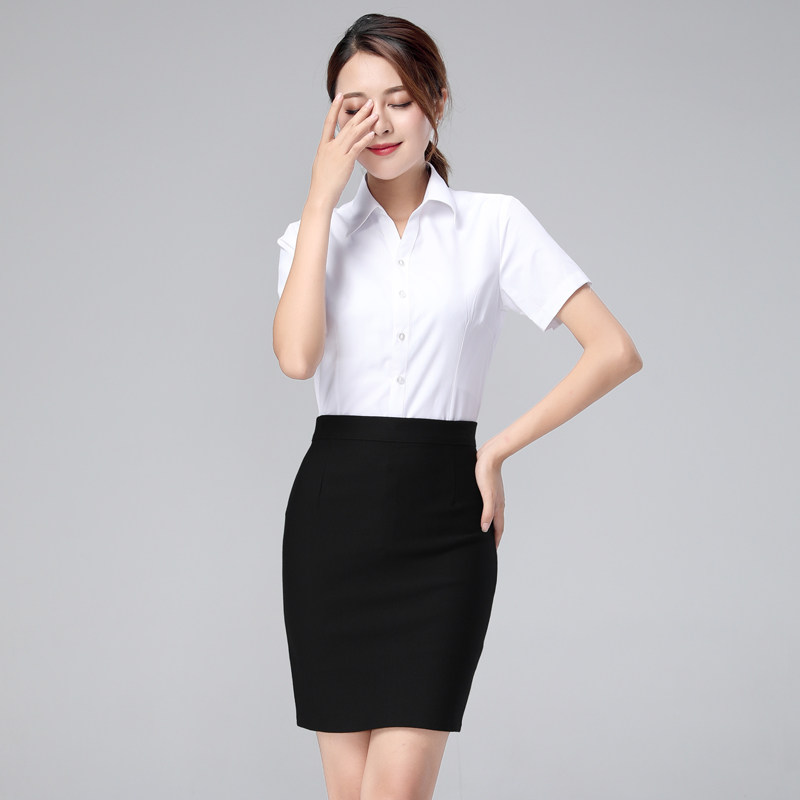 职业套装女裙长短袖衬衣正装上衣衬衫西装裙大学生工作夏季裙子