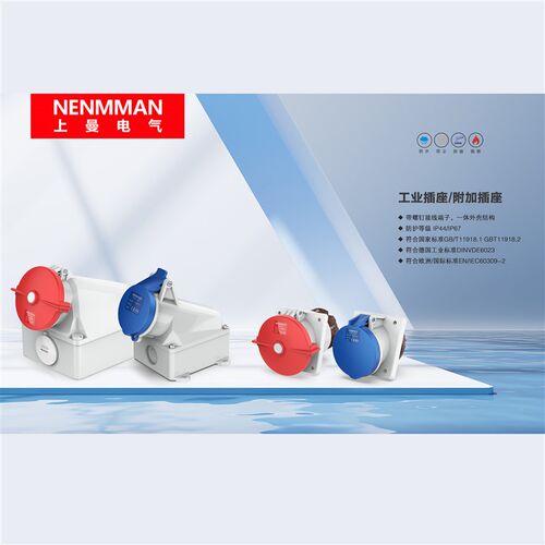 上曼电气NENMMAN防水工业暗装插座TYP:1252面板插座63A 5P IP44
