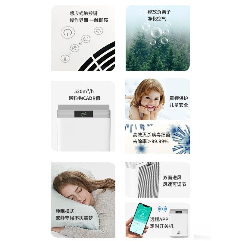 康风1号空气净化器杀毒消菌除甲醛除异味烟雾防过敏空气消毒机