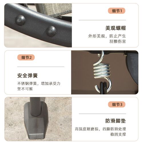 临亚户外秋千庭院吊椅室外防晒家用多人秋千花园阳台双人摇椅