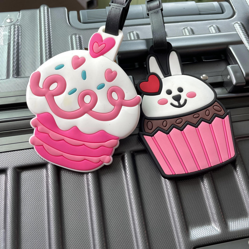 硅胶立体蛋糕行李箱标识牌可爱11